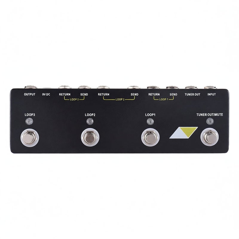 3 Loop Box Guitar Effect Pedal with Channel Selection True Bypass Guitar Effects Loop Switcher Pedal Channel Switcher Box Aluminum 6.35mm Input Output - Image 1