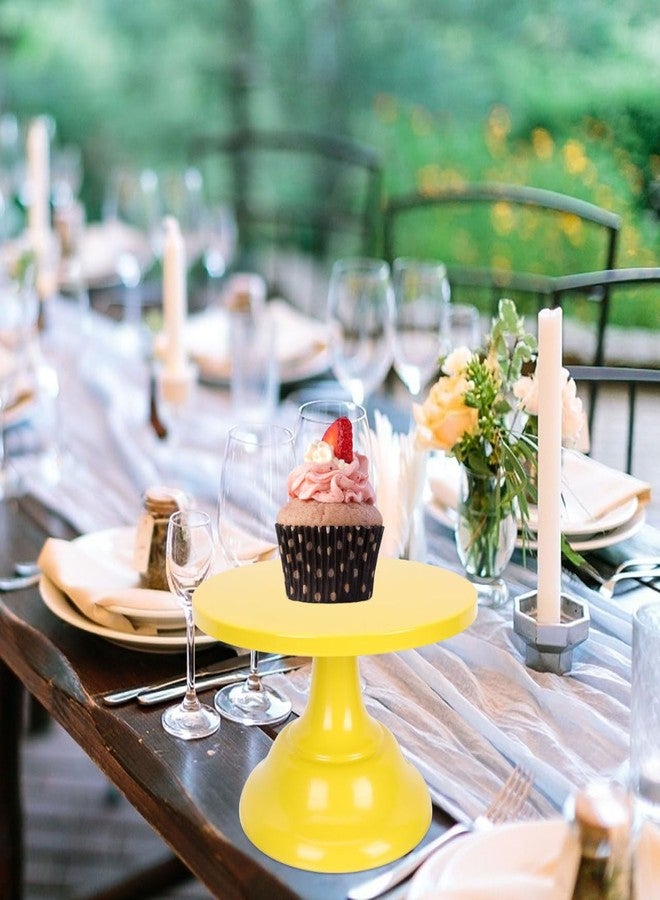 BRIGHTFUFU 7.87 Inch Round Cake Stand Dessert Display Plate for Home Parties Weddings Baby Showers Serving Tray - Image 3