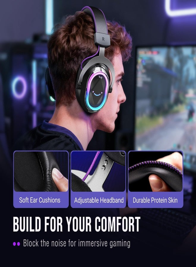 FIFINE سماعة ألعاب سلكية USB من FIFINE: صوت محيطي 7.1 - RGB قابل للتخصيص - توازن بين اللعبة والدردشة، سماعة ألعاب مع ميكروفون لإلغاء الضوضاء لجهاز الكمبيوتر، PS5/PS4، اللابتوب، ماك - AmpliGame H13BP - Image 5