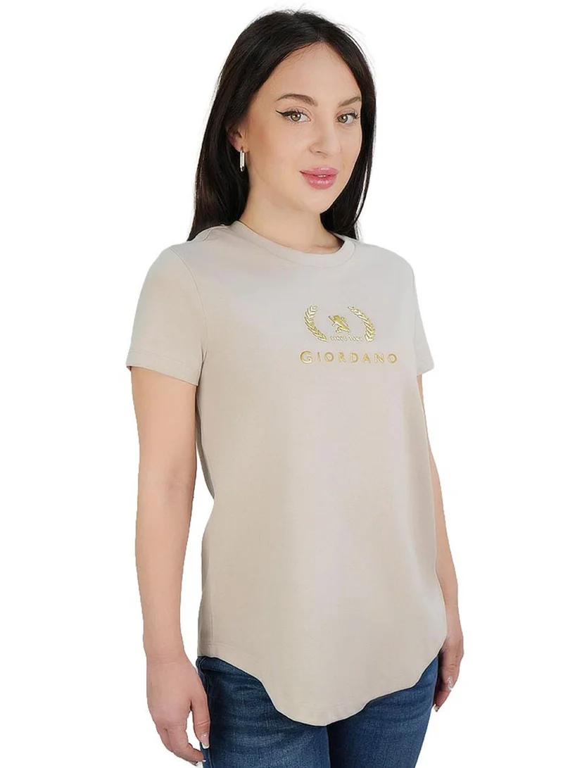 Women’s Regular Fit Cotton Crew Neck Printed Tee