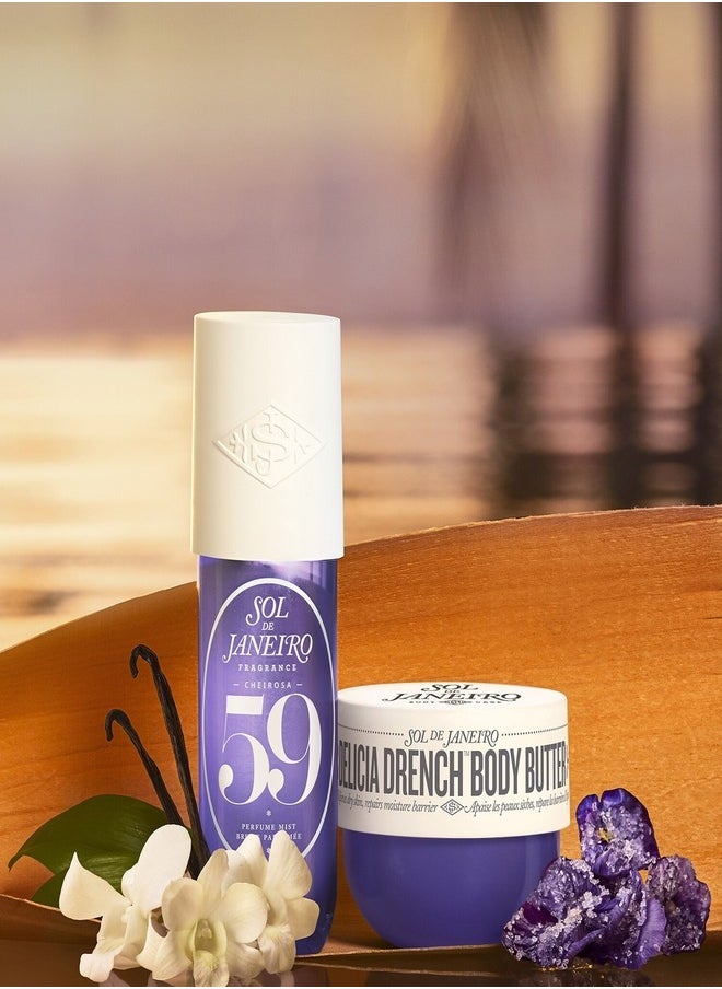Sol de Janeiro - Sol de Janeiro Cheirosa 59 Perfume Mist - 240ml | Warm & Spicy Gourmand Fragrance with Notes of Caramelized Vanilla, Toasted Macadamia, and Sea Salt - Image 1
