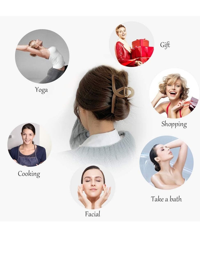 4 Pcs Large Claw Clips Set - Trendy French Hair Clips for Women | Stylish & Strong Hair Accessories for Thick Hair - Image 4