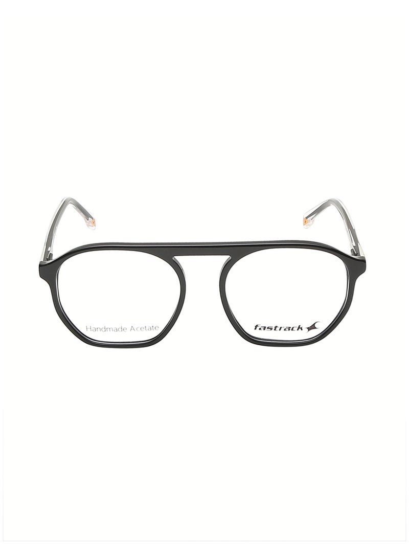 fastrack Clear And Black Aviator  Rimmed Eyeglasses  - Image 1