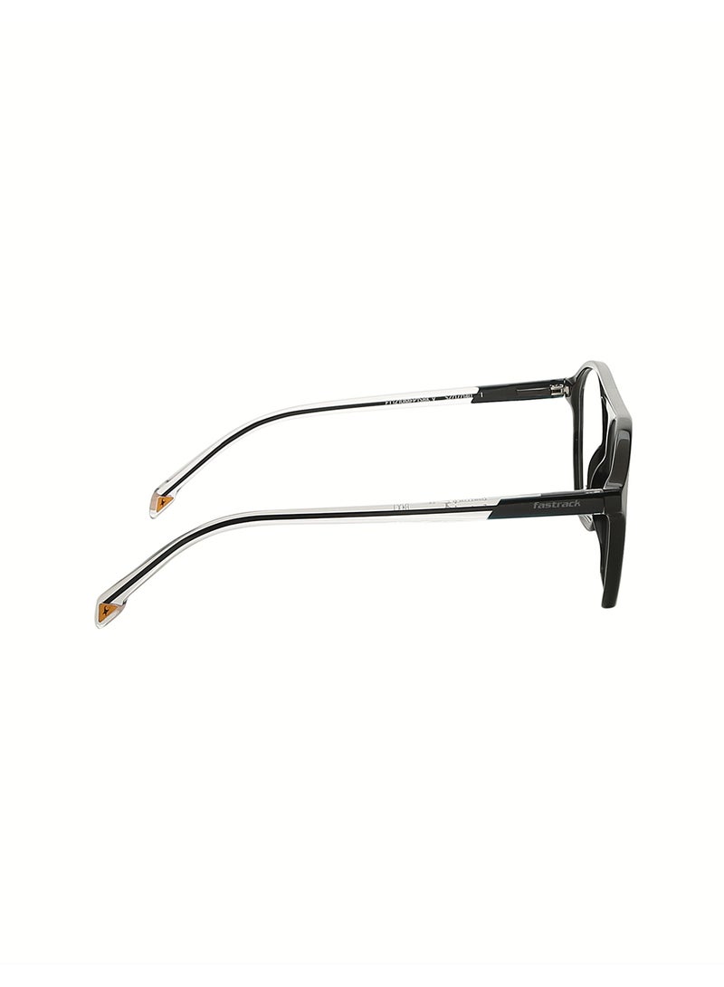 fastrack Clear And Black Aviator  Rimmed Eyeglasses  - Image 3