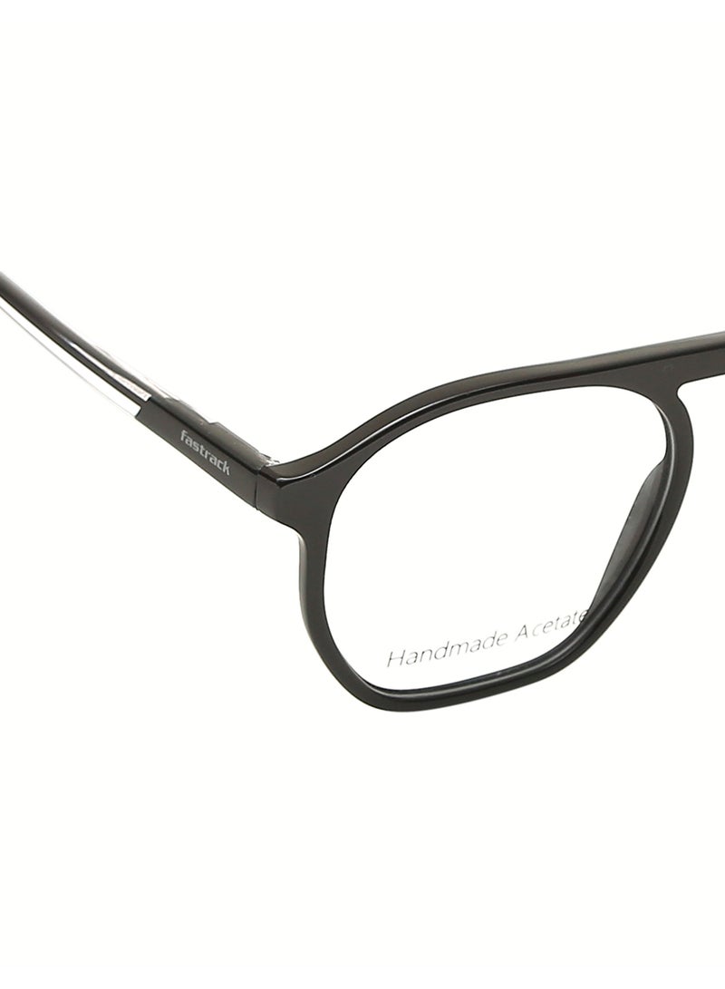 fastrack Clear And Black Aviator  Rimmed Eyeglasses  - Image 5