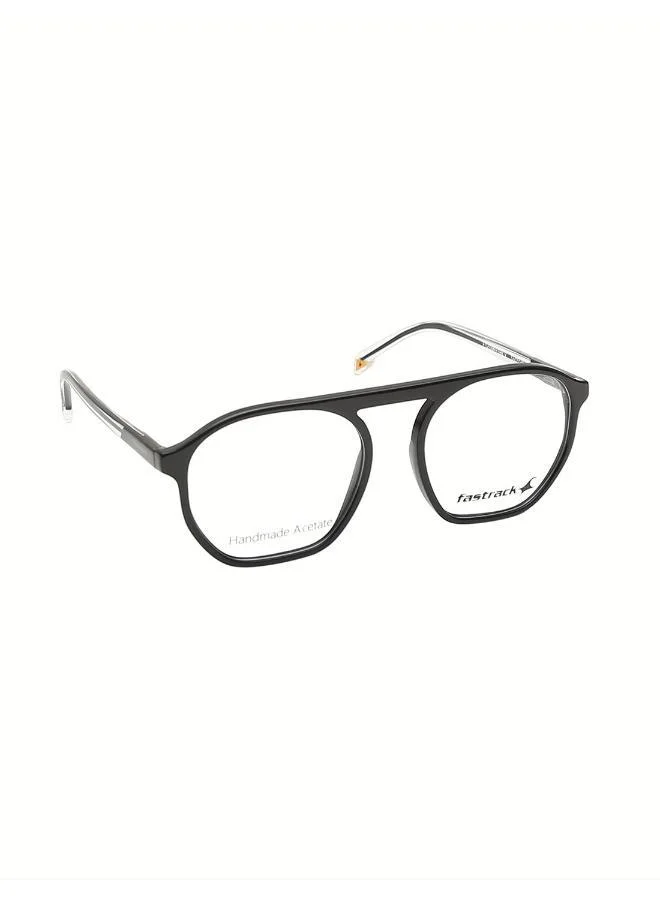 fastrack Clear And Black Aviator  Rimmed Eyeglasses