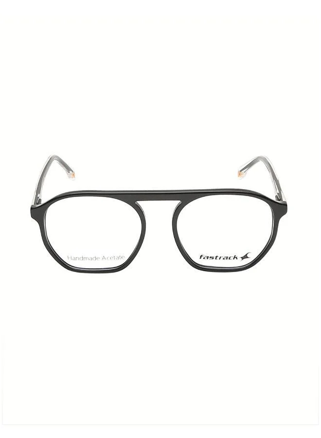 fastrack Clear And Black Aviator  Rimmed Eyeglasses