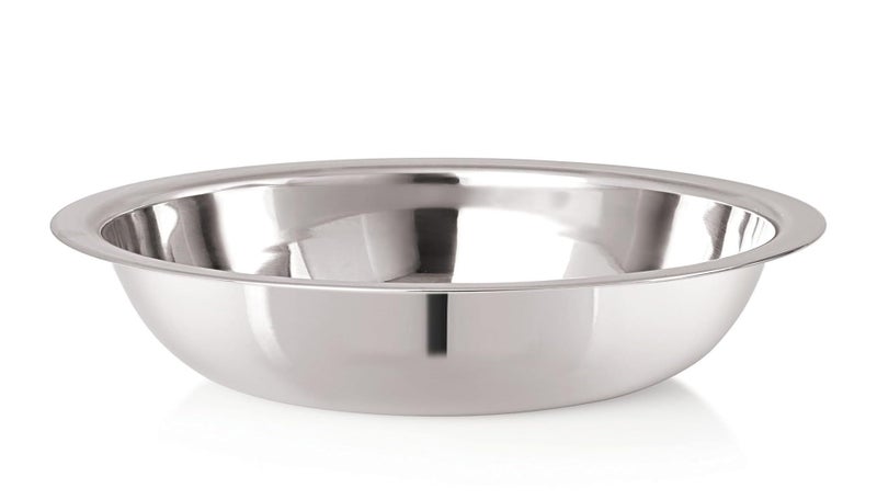 KC Stainless Steel Multipurpose Basin Bowl | Mixing Bowl | Kitchen Accessories (Diamm. 30.0 CM, 3 Litre) - Image 1