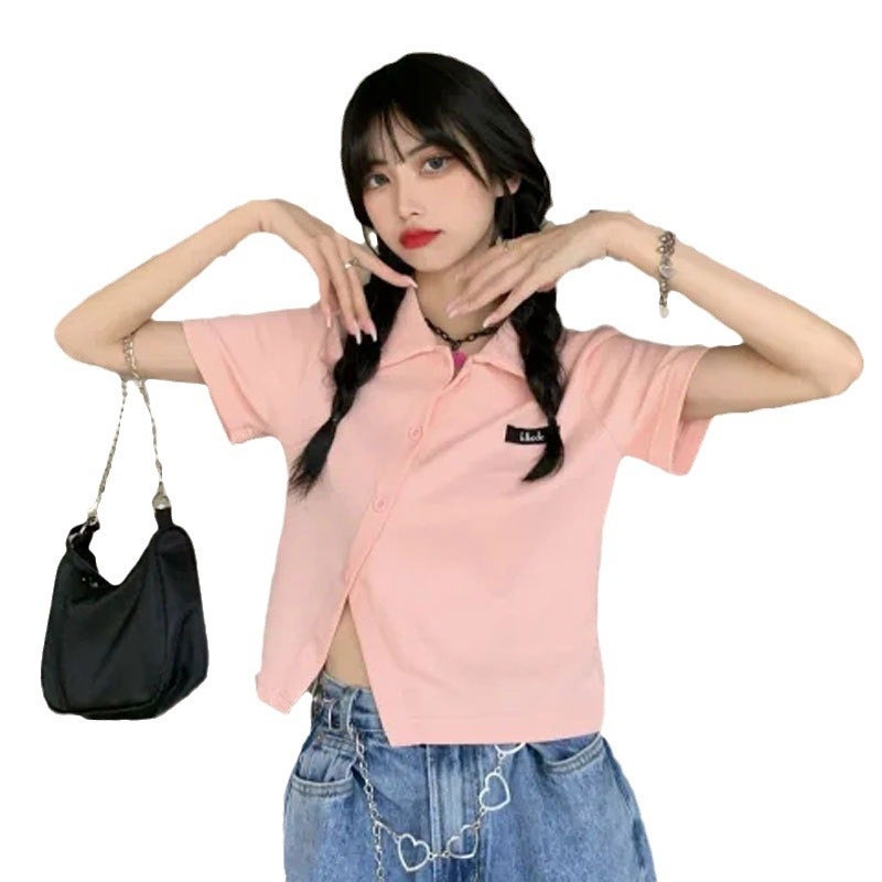 Slim-Fit Polo Cardigan Collared Tee 2024 White  - Image 3