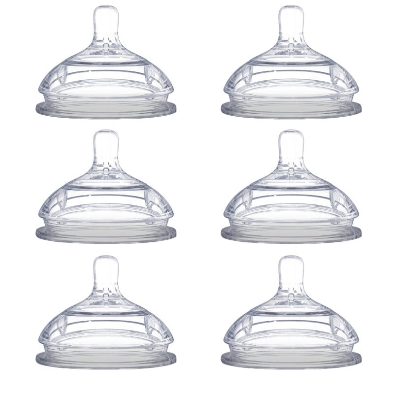 Comotomo Replacement Nipples, Medium Flow - 2 Count, 3 Packs