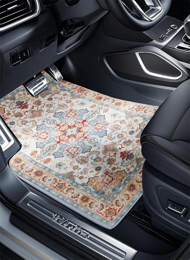 MLADEN 4PCS Floor Mats For Heavy Duty Vehicles SUVs And Trucks Premium Polyester Floor Mat Car Mats For Car Flooring Waterproof Decoration Universal Flooring For Car Interior Accessories(C) - Image 5