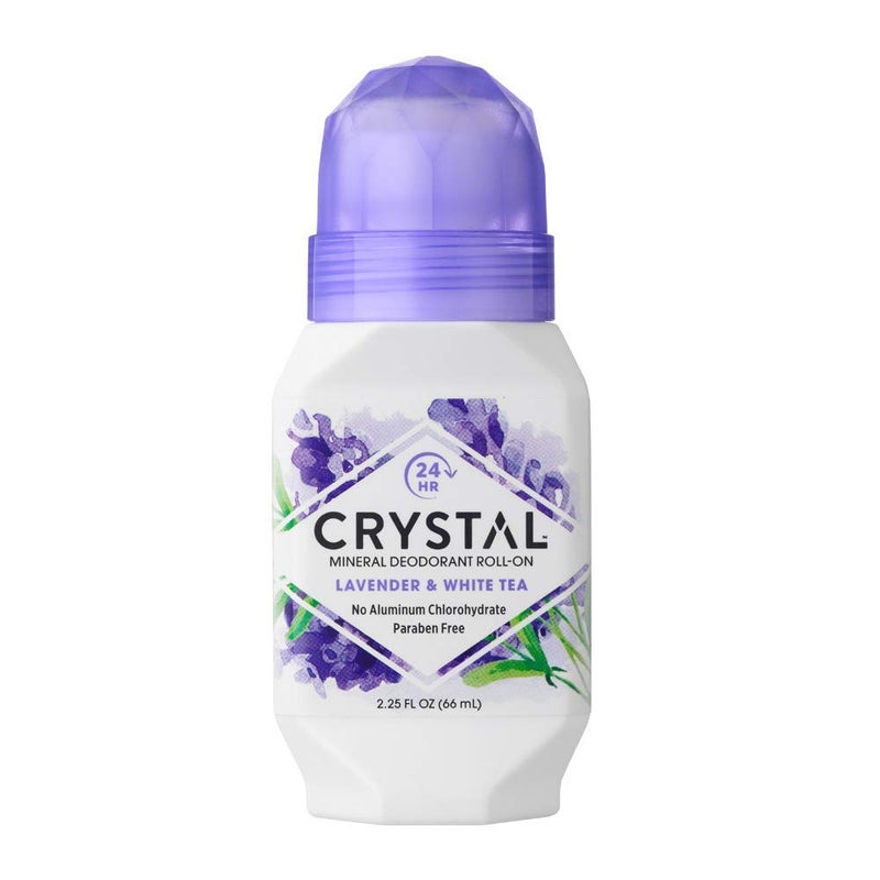 Crystal Mineral Deodorant RollOn Lavender  White Tea 225 oz Pack of 10