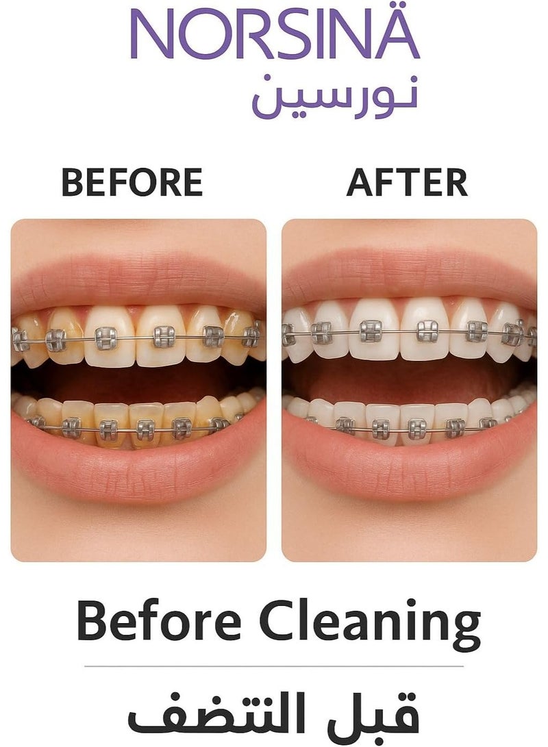 نورسينا مجموعة العناية المتكاملة بتقويم الأسنان (Value Pack A) - تنظيف عميق للأسلاك والأقواس - Image 4