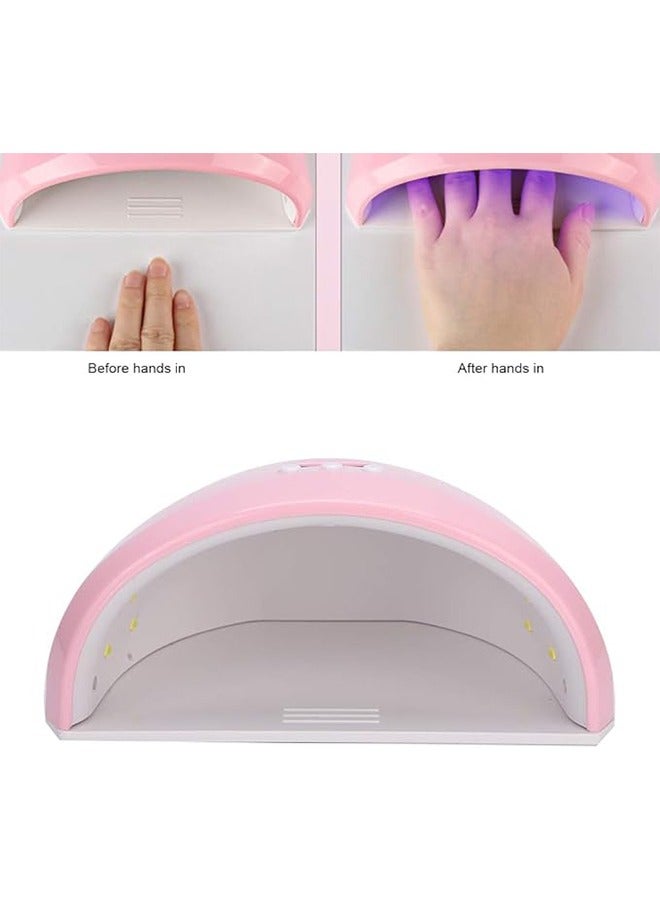 UV LED Nail Lamp 36W, LED Nail Dryer with 3Timer/Sensor/LCD Display, Portable USB Design LED Nail Light Manicure Curing UV Gel Light for Fingernail & Toenail Gel Nails Polish - Image 3