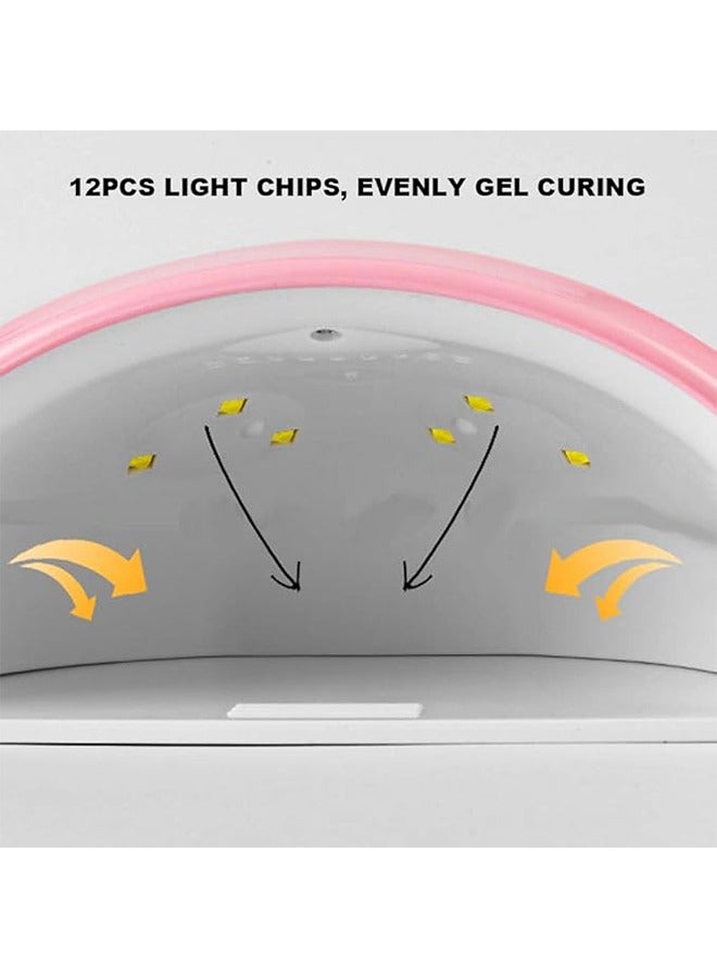 UV LED Nail Lamp 36W, LED Nail Dryer with 3Timer/Sensor/LCD Display, Portable USB Design LED Nail Light Manicure Curing UV Gel Light for Fingernail & Toenail Gel Nails Polish - Image 5
