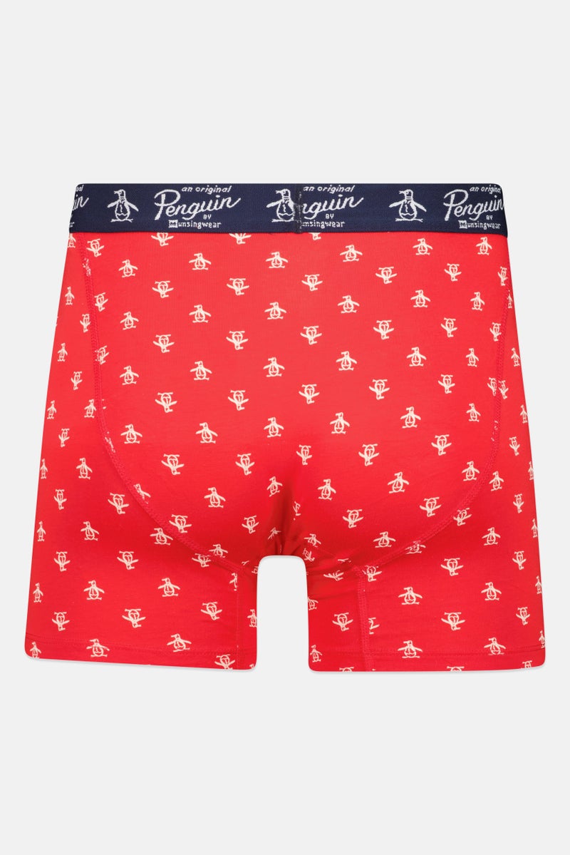 Original Penguin Men 4 Pcs Brand Logo Pull On Boxer Briefs, Multicolor - Image 3