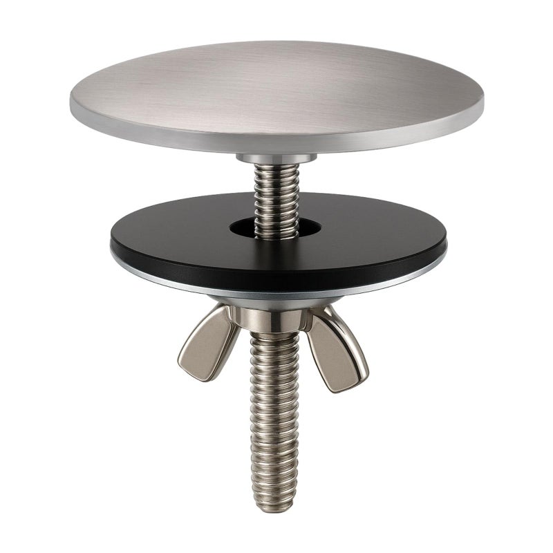 XNTONG 2 Inch Kitchen Sink Hole Cover, Solid Brass Faucet Hole Cover, Brushed Nickel Finish Tap Hole Plate Stopper Cover, Countertop Hole Cover for Kitchen and Bathroom Sinks (Brushed Nickel) - Image 1