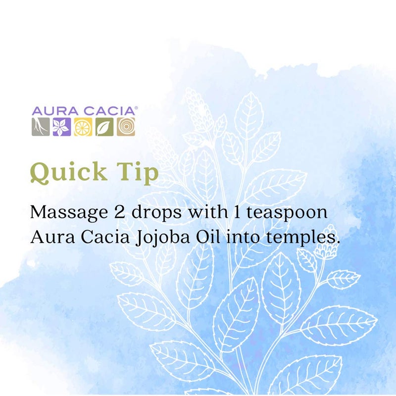 Aura Cacia 100% Pure Peppermint Essential Oil | GC/MS Tested for Purity | 120 ml (4 fl. oz.) | Mentha piperita - Image 3