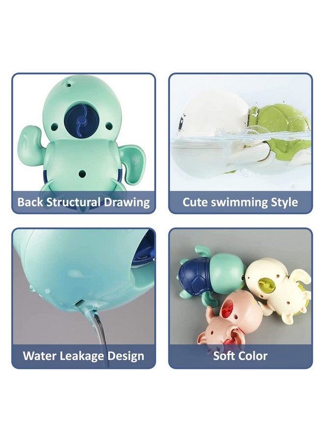 Wembley Swimming Turtle Bath Toys for Toddlers Kids Cute Floating Wind Up Water Toys for Babies 1 2 3 4 5 Years Boy Girl New Born Baby Bathtub Pool Toys Gift for Baby, Pack - 2 - Image 4
