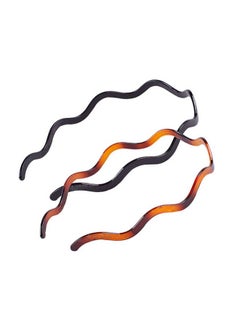 Fodattm Fodattm 2PCS Women Hard Plastic Headband Hair Hoop Black and Brown High-grade Headwear Hairband  - Image 4