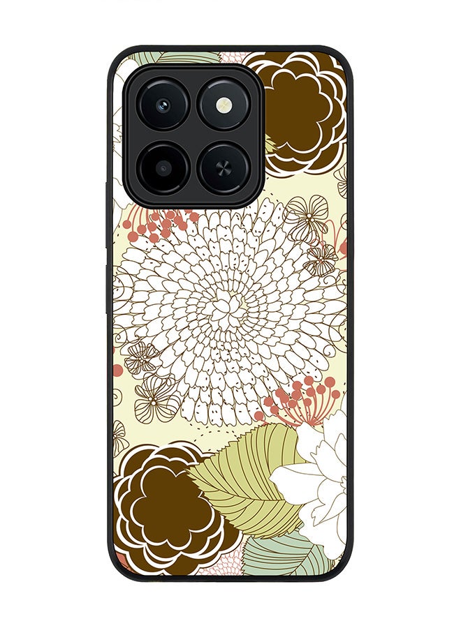 For Honor X6c Case,Slim fit Camera Protection, Shockproof Thin Phone cover  - Blooming Flower