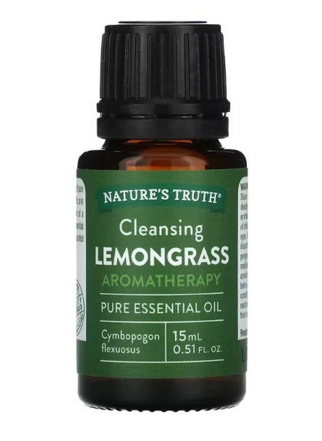 Nature's Truth Pure Essential Oil  Cleansing Lemongrass  0.51 fl oz 15 ml  - Image 1