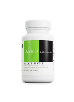 Davinci DAVINCI Labs Milk Thistle - Nutritional Supplement to Support Liver Function, Kidney Health and Healthy Digestion* - with Milk Thistle and More - Gluten-Free - 90 Vegetarian Capsules  - Image 1