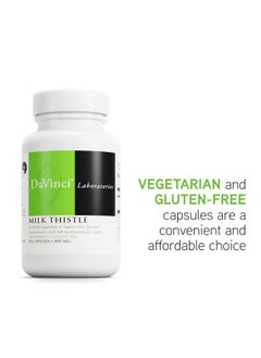 Davinci DAVINCI Labs Milk Thistle - Nutritional Supplement to Support Liver Function, Kidney Health and Healthy Digestion* - with Milk Thistle and More - Gluten-Free - 90 Vegetarian Capsules  - Image 5
