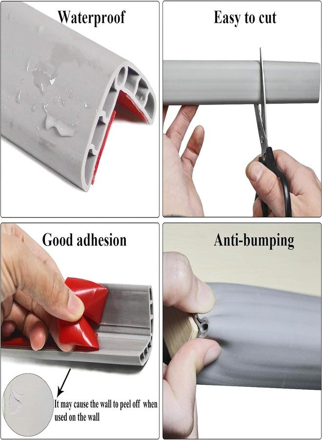 Thea Furniture Table Corners Thick Self-Adhesive Corner Guards Protect, for Hotels, Restaurant, School, Home, Peel and Stick PVC Plastic Corner Guards, Table Protection Strip-E(1.2METER) Pack of 1 - Image 5