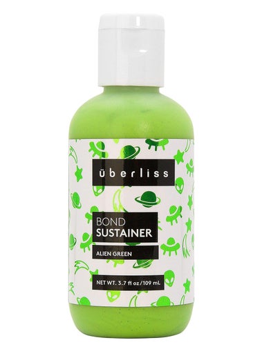 UBERLISS Bond Sustainer Color Neon Alien Green 37oz  Semi Permanent Direct Dye  Color Depositing Mask  Rebuild Broken Bonds  For Healthy Hair 