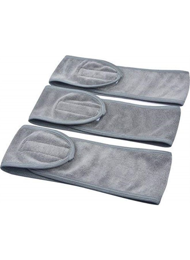 Sinland رباط رأس سبا للنساء 3 قطع ناعم للغاية قابل للتعديل مع شريط سحري، غلاف رأس من قماش تيري لغسل الوجه، الحمام، الدش، قناع الوجه، اليوغا - Image 2