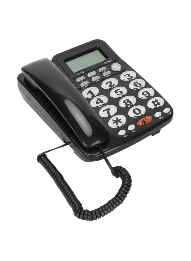 Generic - Corded Standard Phone with Answering System and Caller ID, Desk Telephone, Caller ID Large ons Tilt Display, Corded Landline, for Home Office Hotel Rooms, Clear Call Quality, Classic Design - Image 1