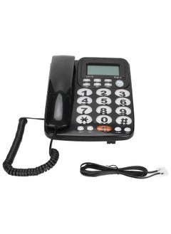 Generic Corded Standard Phone with Answering System and Caller ID, Desk Telephone, Caller ID Large ons Tilt Display, Corded Landline, for Home Office Hotel Rooms, Clear Call Quality, Classic Design  - Image 4