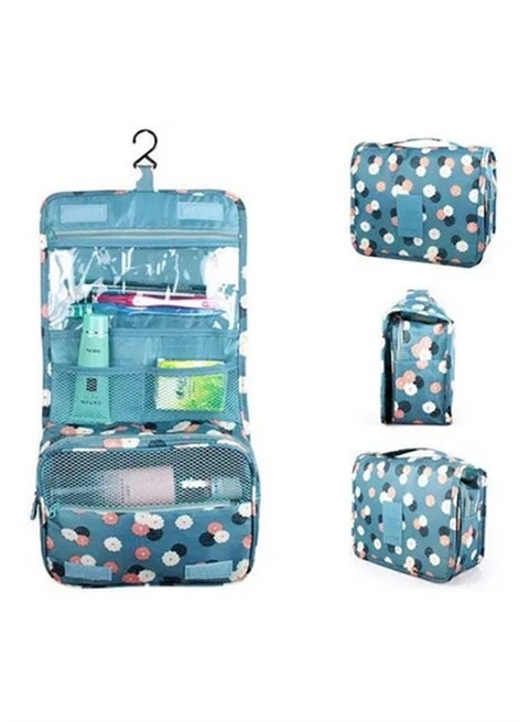 Hanging Toiletry Kit Blue/Pink/White