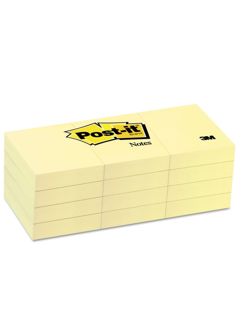 1 Pack Canary Yellow Sticky Note 1.5 Inch X 2 Inch