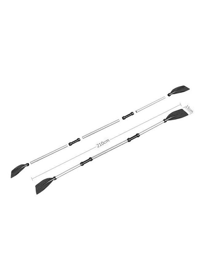 Stylish Detachable Adjustable Whitewater Rafting Paddle for Adventure Sports Lightweight Anodized Aluminum Alloy 126cm - Image 2