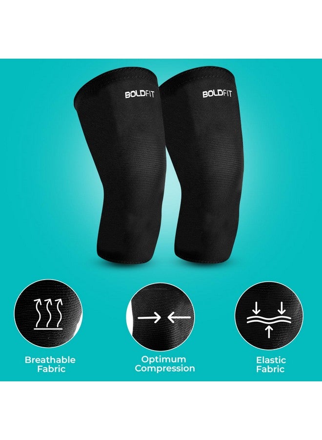 Boldfit Knee Caps for Women for Pain Relief Compression Knee Support for Men Gym Running Jogging Sports Workout Cap Pad Sleeve Braces Band Belt Guard Premium Leg Pain Relief Products - M - Image 4