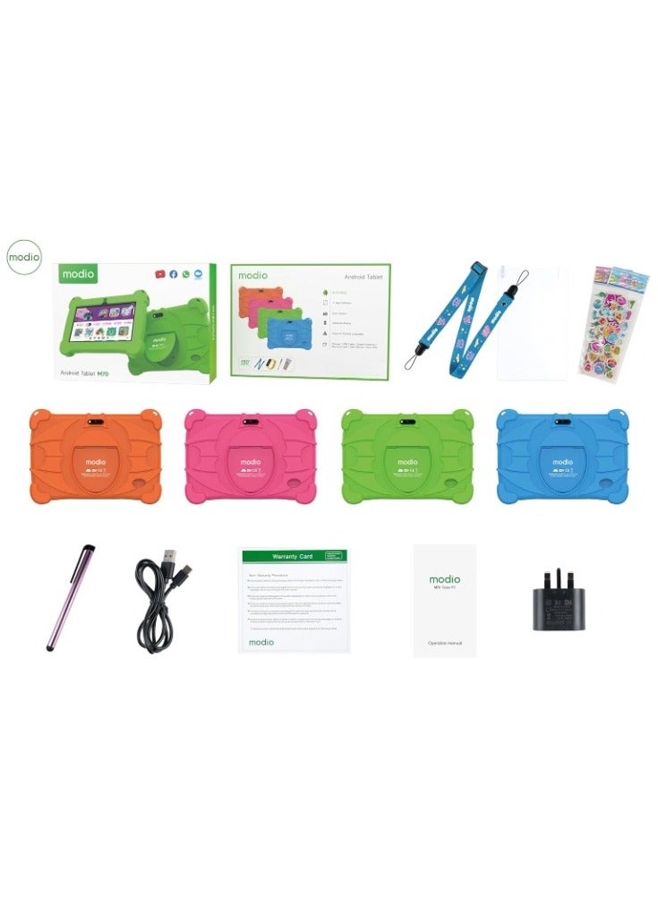 MODIO TAB M70 Kids Tablet, 7-inch HD Display, Dual Camera, Android 7.0, 8GB Storage, 3000mAh Battery, Multiple Languages Support (Pink) - Image 2