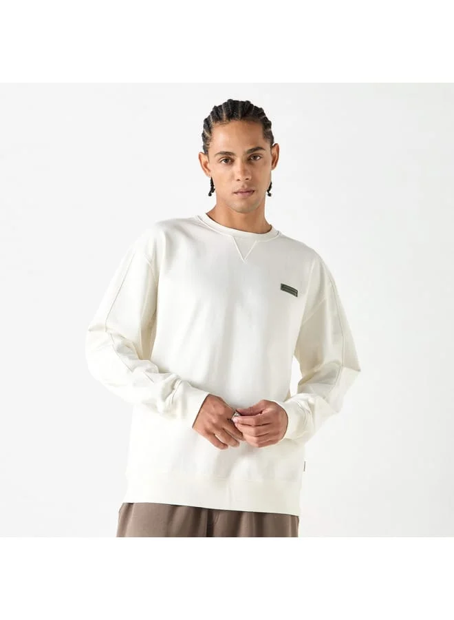 Lee Cooper Lee Cooper Solid Sweatshirt with Crew Neck and Long Sleeves
