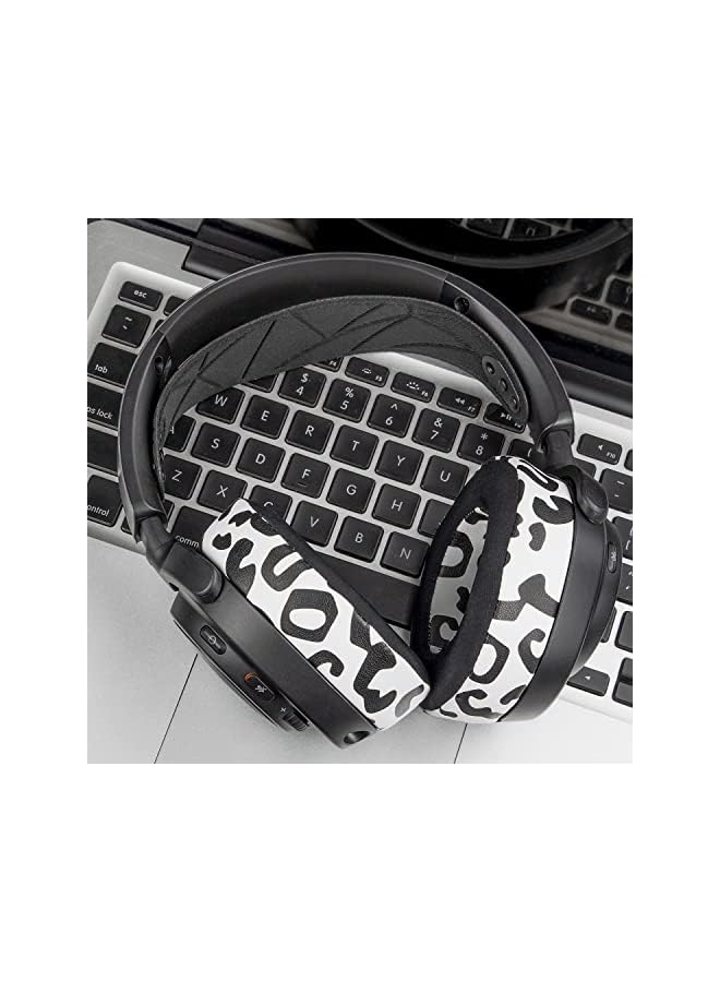 Zaboon Soulwit Cooling-Gel Replacement Earpads For Steelseries Arctis Nova Pro Wireless Headphones, Ear Pads Cushions With High-Density Noise Isolation Foam, Added Thickness - Snow Leopard - Image 2