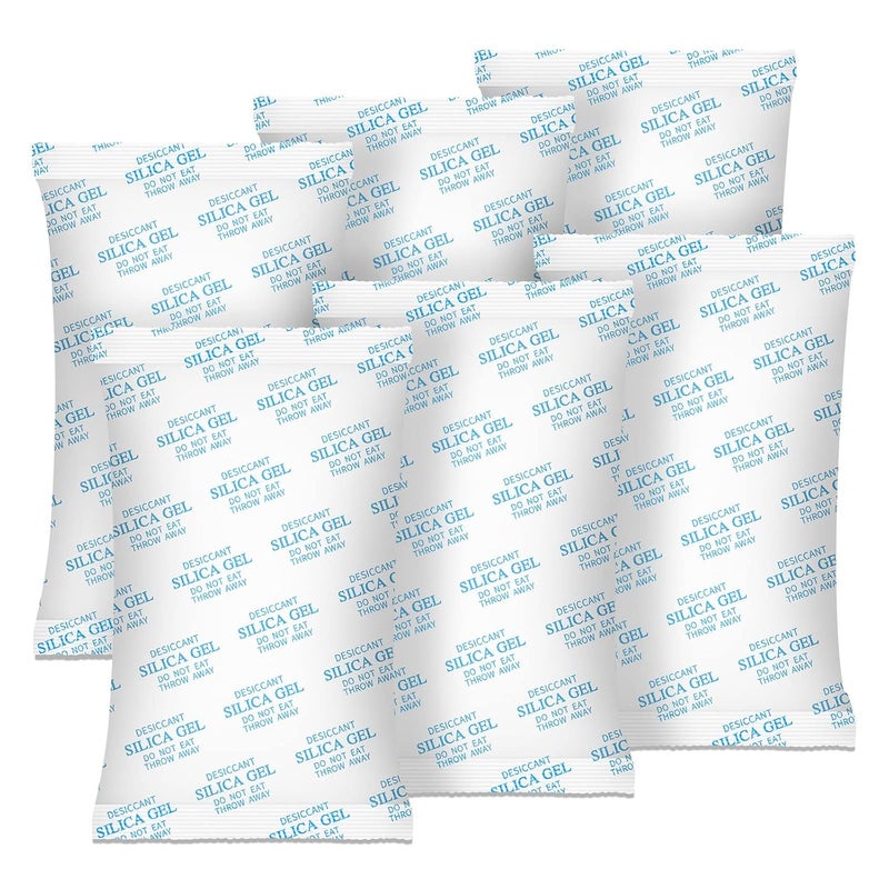 Absorbking Silica Gel Packs 500 Grams 6 Packs Moisture Absorbers Premium Transparent Desiccant for Storage - Image 1