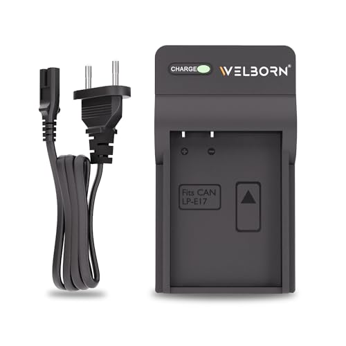 Welborn Camera Battery Charger for Canon LP-E17 Battery Compatible with Canon EOS M3 - M100 EOS RP - RP RF EOS Rebel SL2 - Rebel SL3 EOS Rebel T6i - Rebel T8i EOS 77D - 800D EOS M3 - M6, EOS R8 - R50 - Image 1