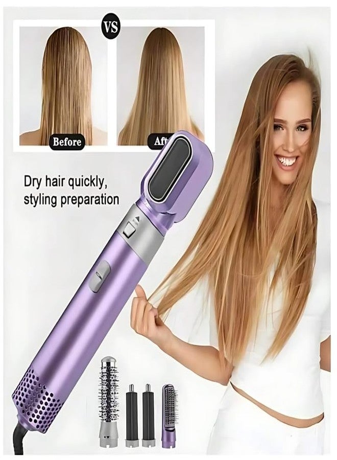 Drumstone 𝟏𝟓 𝐘𝐞𝐚𝐫𝐬 𝐖𝐚𝐫𝐫𝐚𝐧𝐭𝐲 Transform Your Look with the 5-in-1 Hot Air Hair Styler, of Every Styling Perfection (Violet) - Image 4