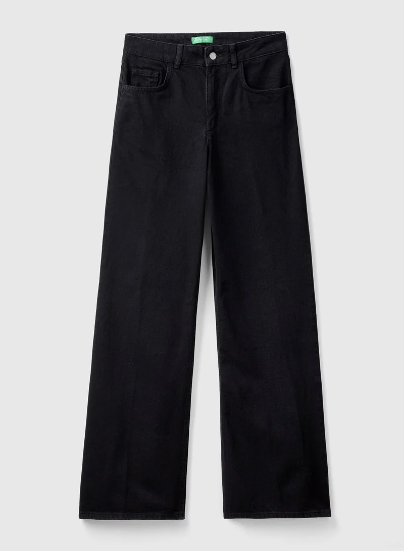 يونايتد كولورز أوف بينتيون Cotton Denim Carrot Ft Jeans - Blue