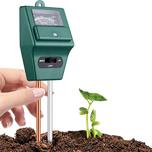PERDANT Soil Tester 3 in 1 Soil Moisture ph Meter Test | PH Level Measurement for Garden Farm,Lawn | PH Acidity Moisture Light | Indoor/Outdoor Soil Analyzer Detector for Testing | (Green) - Image 1