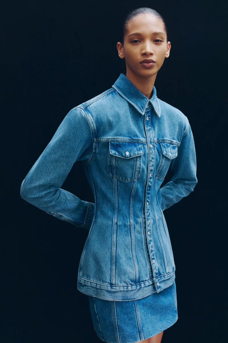 Denim hourglass jacket- Wardrobe NYC