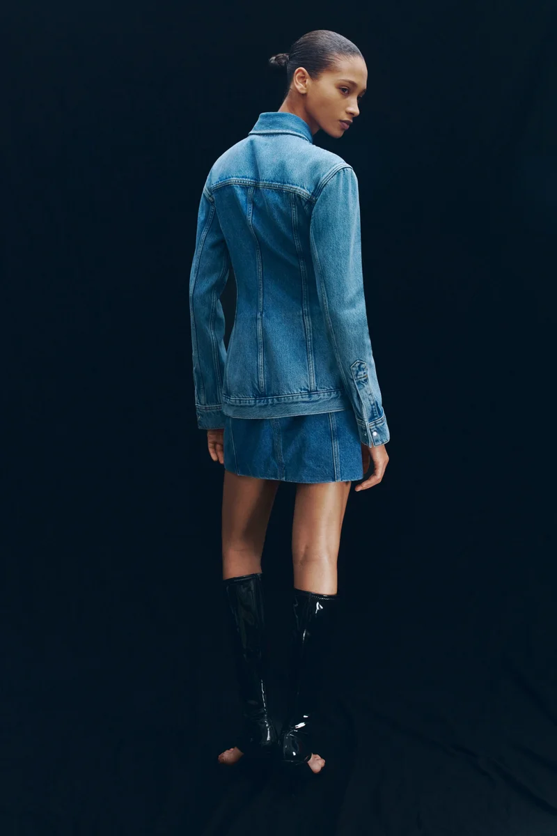 H&M  Denim hourglass jacket- Wardrobe NYC for Women | Best Price UAE