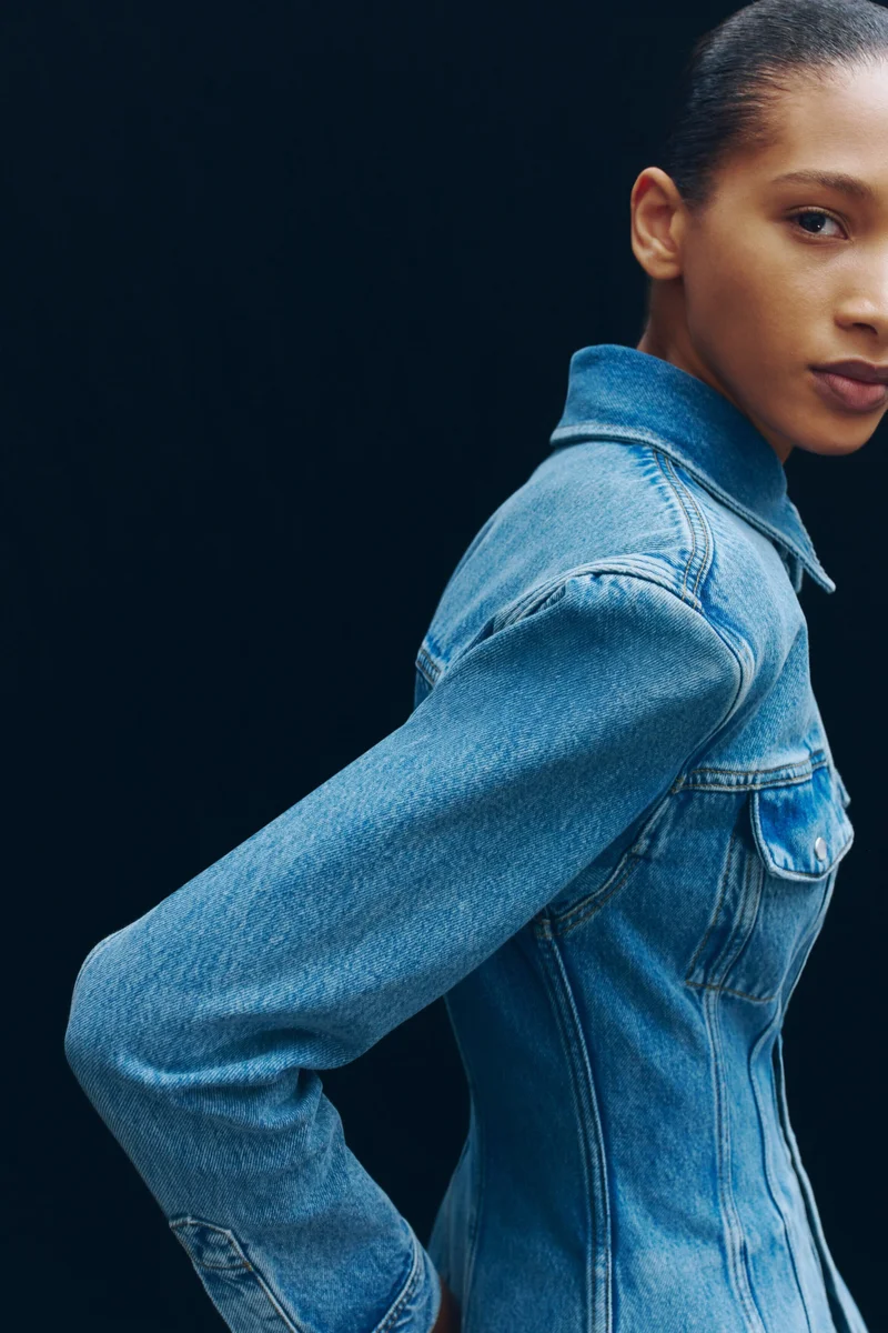 H&M  Denim hourglass jacket- Wardrobe NYC for Women | Best Price UAE