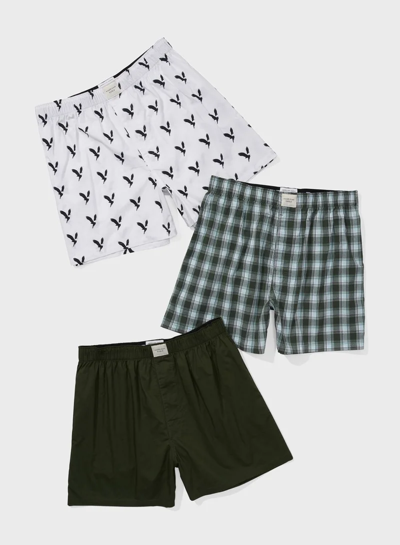 American Eagle 3 Pack Assorted Boxers