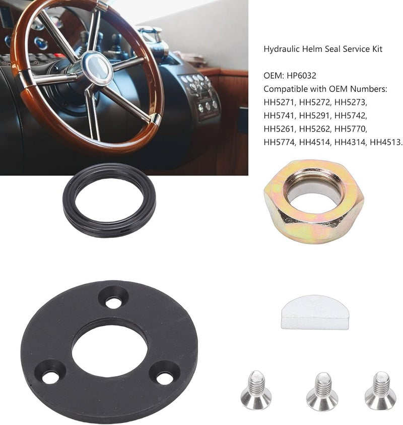 Hydraulic Steering Helm Seal Service Kit, Replacement Kit, High Performance Materials, Ideal for Seastar Hydraulic Power Systems - Image 4